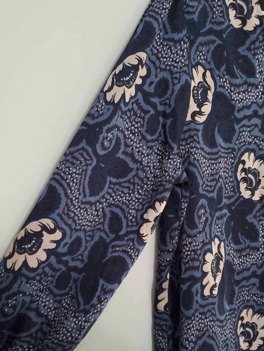 Ted Baker Navy and Cream Floral Long-Sleeve Top - Picture 2 of 10